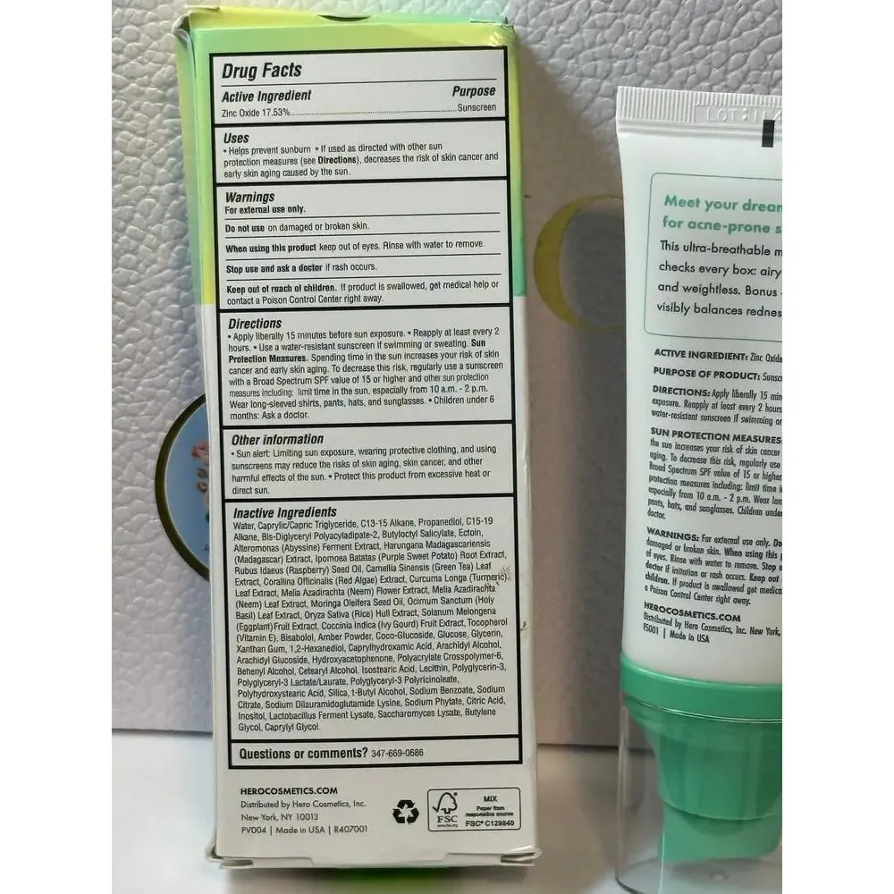 Hero Force Shield Superlight Sunscreen SPF 30 The SPF for acne-prone skin - 50mL